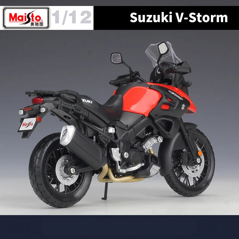 Maisto 1:12 Suzuki V-Storm Alloy Racing Motorcycle Model Diecasts Metal Street Sports Motorcycle Model Simulation Kids Toys Gift