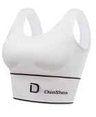 D-Shaped Underwear Women's bra Seamless Deep U-Shaped Back-Shaping Tube Top Yoga Sports Bra Without Steel Ring All-Match Base White / Plus size (61-85kg) - IHavePaws