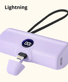 Liboer LM01 Mini Power Bank Purple Lightning / 5000mAh - IHavePaws