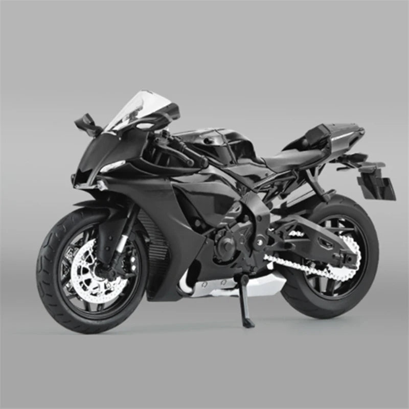 1:12 YZF-R1 R1 Alloy Racing Motorcycle Model Diecast Street Sports Motorcycle Model Simulation Black - IHavePaws