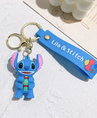 Anime Funny Stitch Keychain Cute Keychain PVC Pendant Men's and Women's Backpack Car Keychain Jewelry Accessories SDZ 39 - ihavepaws.com