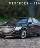 WELLY 1:24 Mercedes-Benz S-Class S500 Alloy Car Model High Simulation Diecast Metal Toy Vehicles Car Model Collection Kids Gifts Black - IHavePaws