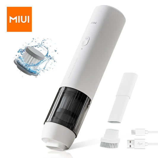 MIUI Cordless Handheld Vacuum Cleaner for Laptop & Car,Portable & Multifunctional,USB Rechargeable,Strong Suction,White White - IHavePaws
