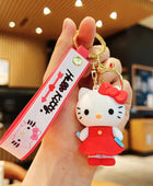 2024 New Cute Hello Kitty Key Chain Wholesale Car Pendant Cartoon Couple School Bag Pendant Doll Doll Keychain Style 5 - ihavepaws.com