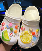 Fresh Lemon Charms for Croc Designer DIY Cute Hole Shoes Decaration Accessories for Crocs Clogs Kid Boy Women Girls Gifts A - IHavePaws