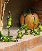 Yoga Frog Statue Resin Figurine Office Home Decoration Desktop Decor Handmade Crafts Sculpture Entrance Wine Cabinet Ornaments - IHavePaws