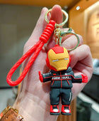 Superhero Spider Man Keychain Avengers Series Captain America Iron Man Hulk Doll Key chain Ring Pendant Fashion Toy Gift for Son 02 - ihavepaws.com