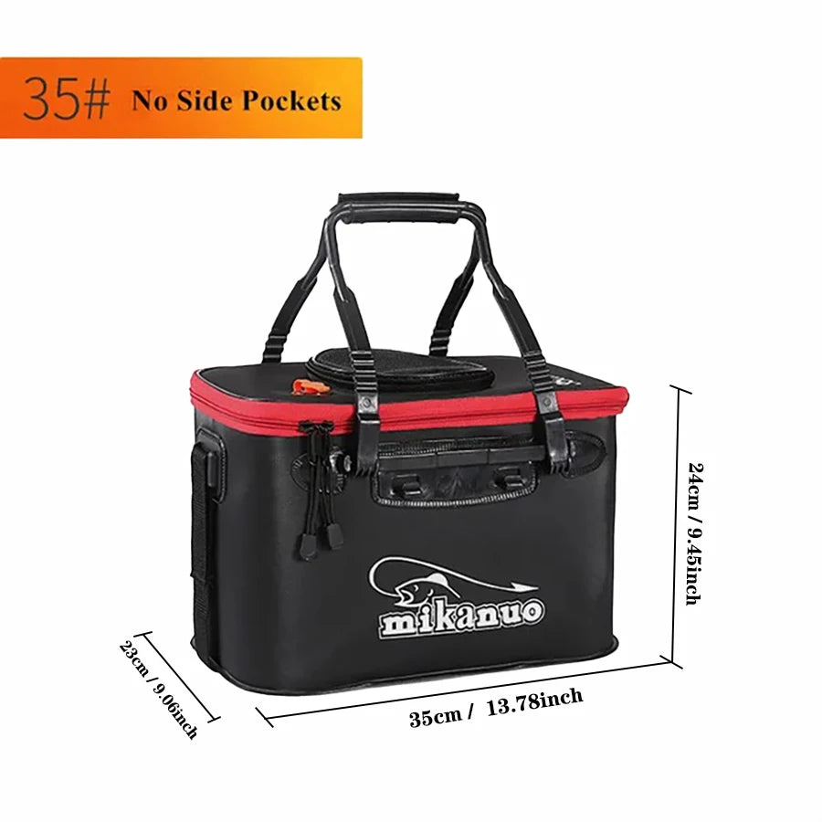 Portable Fishing Bag Collapsible Fishing Bucket Live Fish Box 35 - IHavePaws