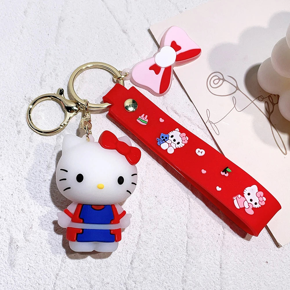 1PC Cute Sanrio Series Keychain For Men Colorful Keyring Accessories For Bag Key Purse Backpack Birthday Gifts SLO 30 - ihavepaws.com