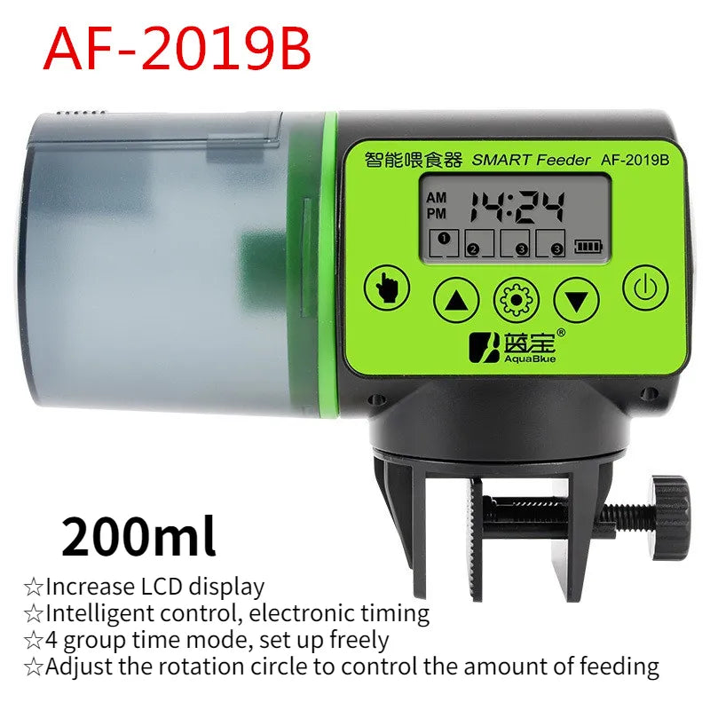 Automatic fish tank feeder intelligent timing automatic aquarium feeder AF-2019B - IHavePaws