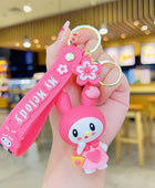 Kawaii Sanrio Character My Melody Kuromi Versatile Bracelet Keychain Bag Charm Phone Lanyard Car Pendant - Ideal Gift for Women style 4 - ihavepaws.com