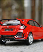 1:24 HONDA CIVIC TYPE-R Alloy Car Model Diecast Toy Metal Sports Car Vehicles Model Sound and Light Collection Children Toy Gift - IHavePaws