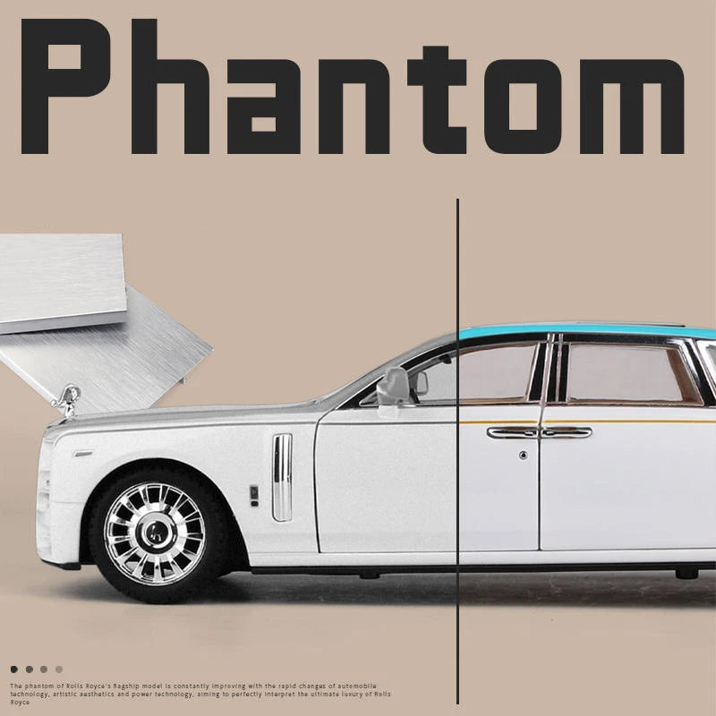 1:22 Phantom Mansory Alloy Luxy Car Model Diecast & Toy Vehicles Metal Car Model Simulation Sound Light Collection Children Gift
