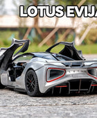 1:32 Lotus EVIJA Alloy Pure Electric Sports Car Model Diecasts Metal Super Race Car Vehicles Model Sound and Light Kids Toy Gift