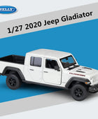 WELLY 1:27 Jeep Wrangler Rubicon Gladiator Alloy Pickup Car Model Diecasts Metal Off-Road Vehicles Car Model Childrens Toys Gift White - IHavePaws