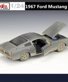 Maisto 1:24 1967 Ford Mustang GT Make Old Rust Car Model Simulation Diecast Metal Toy Sports Car Model Collection Childrens Gift - IHavePaws