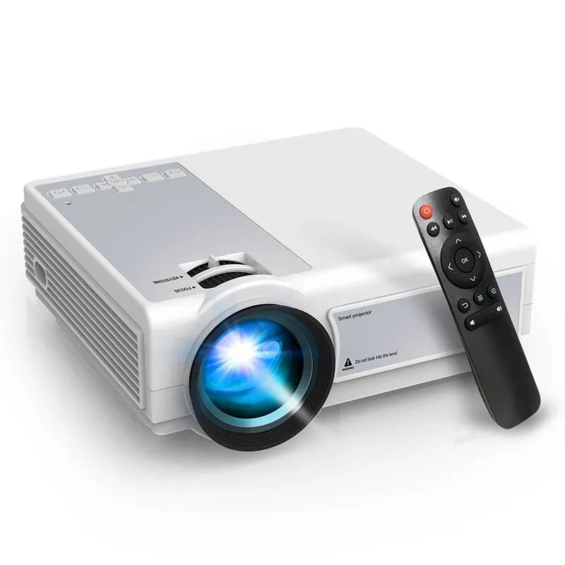 TFlag L36P Multimedia Projector Full Hd 1080P Wifi Mini LED Portable Projector 2.4G 5G For Smartphone Video Home Office Camping White - IHavePaws