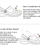 Shoe Charms for Crocs DIY Food Breakfast Fried Eggs Decoration Buckle for Croc Shoe Charm Accessories Kids Party Girls Gift - IHavePaws