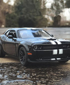 1:24 Dodge Challenger SRT Alloy Sports Car Model Diecasts Metal Toy Vehicles Car Model High Simulation Collection Kids Toy Gift Black 1 - IHavePaws