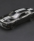 1/24 DODGE Challenger Hellcat SRT Alloy Sports Car Model Diecasts Metal Simulation Race Car Model Collection Childrens Toys Gift Black - IHavePaws