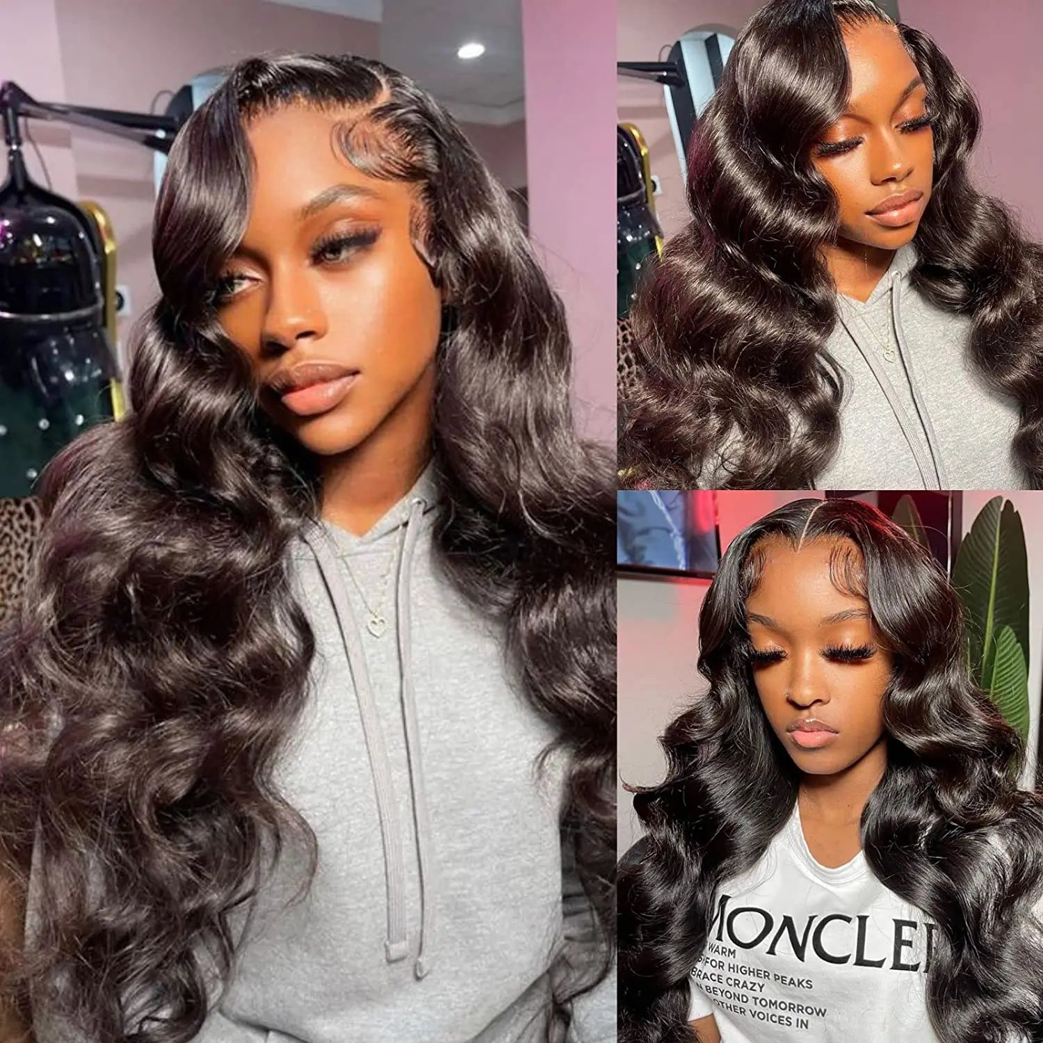 13x6 Brazilian Frontal Body Wave 30 32 Inch HD Lace Front Human Hair Wigs Brazilian 180 Density Lace Frontal Wig 180% For Women