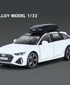 1/32 Audi RS6 Avant Alloy Station Wagon Car Model Diecast Metal Toy Vehicles Car Model Simulation Sound and Light Childrens Gift White 1 - IHavePaws