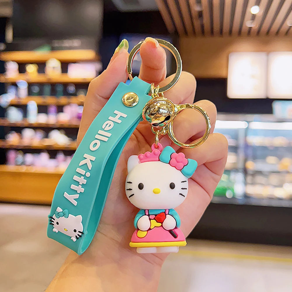 Kawaii Anime Sanrio Hello Kitty Keychain Pendant Holder Key Chain Car Keyring Mobile Phone Bag Hanging Jewelry Kids Toys Gifts style 4 - ihavepaws.com