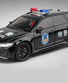 1/24 Audi RS6 Avant Station Wagon Alloy Car Model Diecasts Metal Toy Police Vehicles Car Model Black - IHavePaws