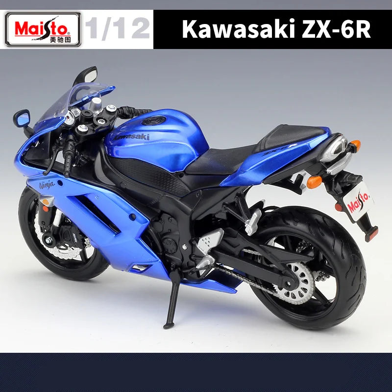 Maisto 1:12 Kawasaki Ninja ZX6R Alloy Sports Motorcycle Model Diecasts Metal Toy Street Racing Motorcycle Model - IHavePaws