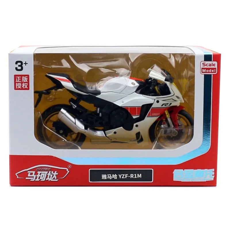 1:12 Yamaha YZF-R1M 60th Anniversary Motorcycle Model Toy Vehicle Collection Autobike Shork-Absorber Off Road Autocycle Toys Car