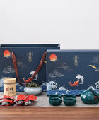 Kung Fu Tea Set Chinese Tea Ceremony Ceramic Set Gift Boxed - IHavePaws