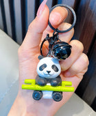 Chinese Giant Panda Keychain Pendant Cartoon Panda Decoration Toy Luggage Accessories Creative Car Key Ring Children's Day Gift 06 - ihavepaws.com