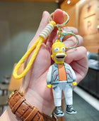 8 Kinds of The Simpsons Keychain Charm Cartoon Anime Handmade Cute Unisex Car Key chain Pendant Luggage Accessories Couple Gift 02 - ihavepaws.com