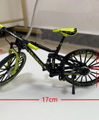 1:10 Mini Model Alloy Biycle Diecast Mountain Finger Racing Green Bike Adult Simulation Collection Gifts Toys Ornaments for boys