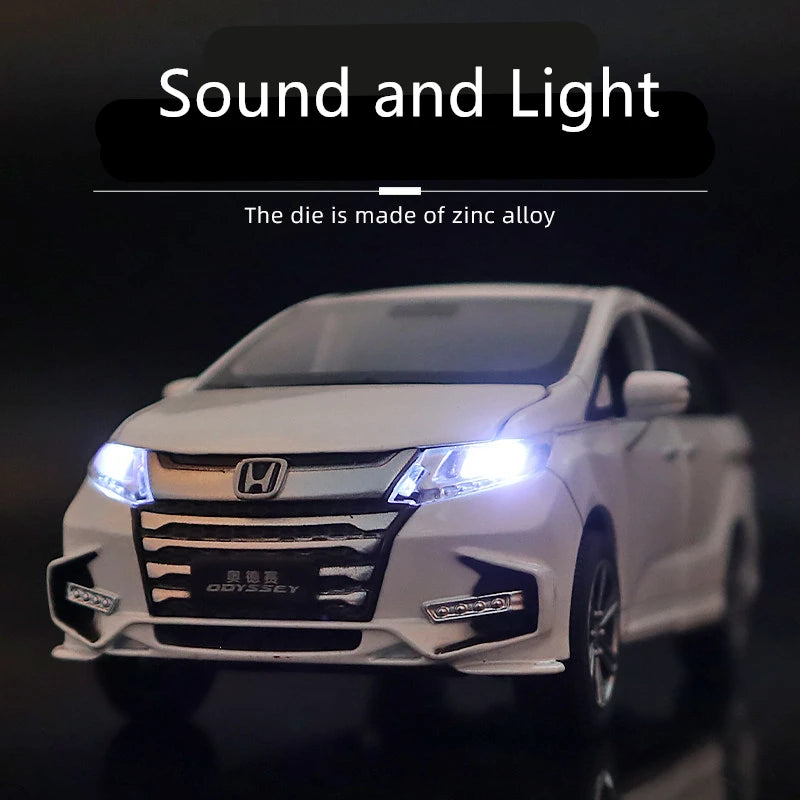 1:32 HONDA Odyssey MPV Alloy Car Model Diecasts & Toy Metal Vehicles Car Model Simulation Collection Sound and Light Kids Gifts - IHavePaws