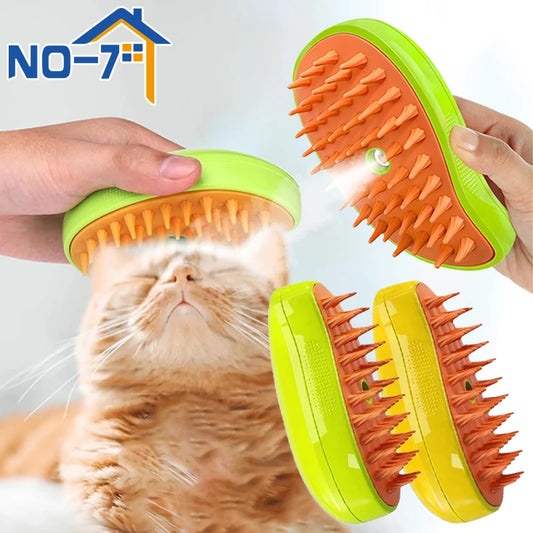 Cat Steamy Brush USB Rechargeable - IHavePaws