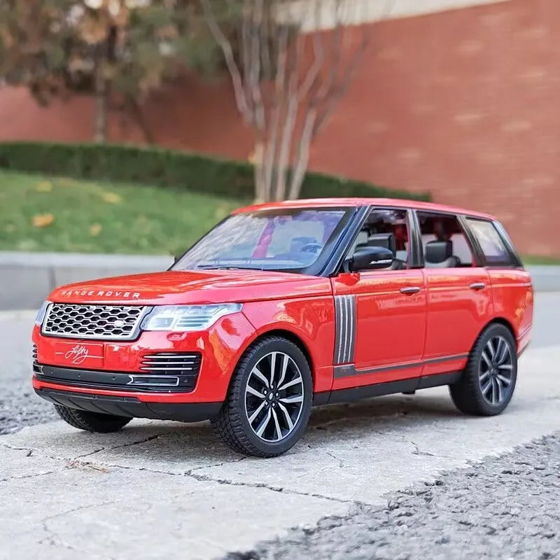 1/24 Range Rover Sports SUV Alloy Car Model Diecasts Metal Toy Off-road Vehicles Car Model Simulation Sound and Light Kids Gifts Red - IHavePaws