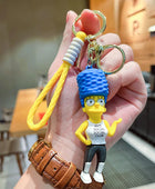 8 Kinds of The Simpsons Keychain Charm Cartoon Anime Handmade Cute Unisex Car Key chain Pendant Luggage Accessories Couple Gift 03 - ihavepaws.com