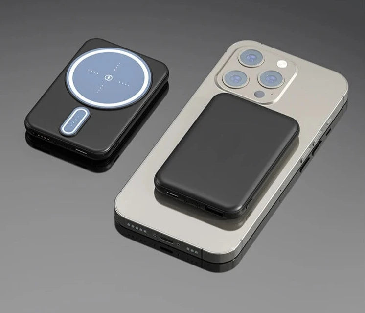 30000mAh Power Bank Magnetic Wireless Charging Compact Lightweight Portable Magsafe Black 30000mAh - IHavePaws