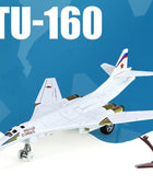 Alloy Tu-160 Strategic Bomber Stealth Fighter Aircraft Airplane Model Metal White Swan Battle Plane Model Sound Light Kids Gifts White foam box - IHavePaws