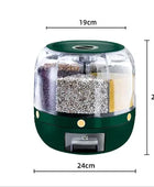 360 Degree Rotating Rice Dispenser Green - IHavePaws