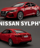 1:32 Nissan Sylphy Alloy Car Model Diecast Metal Toy Vehicles Car Model High Simulation Collection Sound and Light Kids Toy Gift Red - IHavePaws