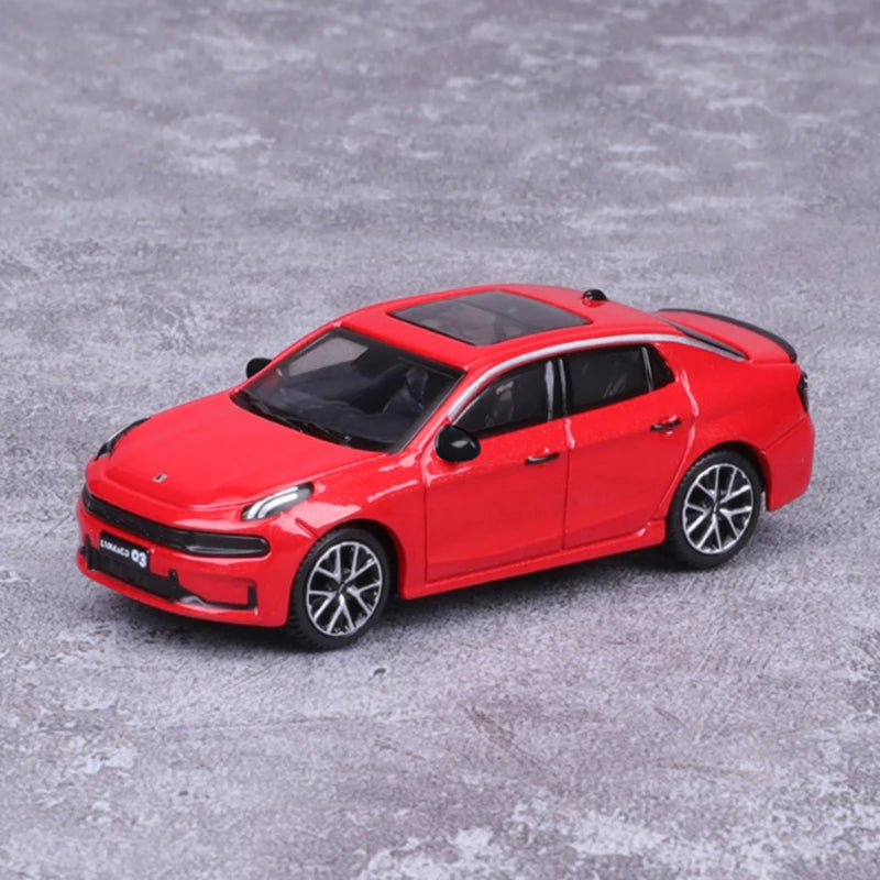 Bburago 1:64 Lynk & Co 01 02 03 + 05 06 Alloy Car Model Car Metal Simulation Metal Miniature Scale Vehicles Car Model Collection 03 Red - IHavePaws