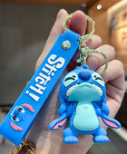 Cute and Funny Stitch Keychain Pendant Disney Series Cartoon Character Doll Pendant Male and Female Car Key Accessories 01 - ihavepaws.com
