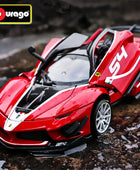 Bburago 1:32 Ferrari FXX K EVO Alloy Sports Car Model Diecasts Metal Toy Racing Car Model Sound Light Simulation Childrens Gifts - IHavePaws