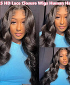 Ready To Wear 5x5 6x4 Lace Closure Wig Body Wave Glueless Wig Human Hair No Glue Pre Cut Lace Wig 180% Density