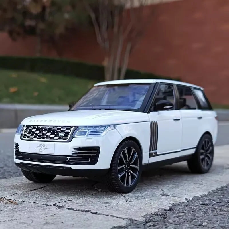 1/24 Range Rover Sports SUV Alloy Car Model Diecasts Metal Toy Off-road Vehicles Car Model Simulation Sound and Light Kids Gifts White - IHavePaws