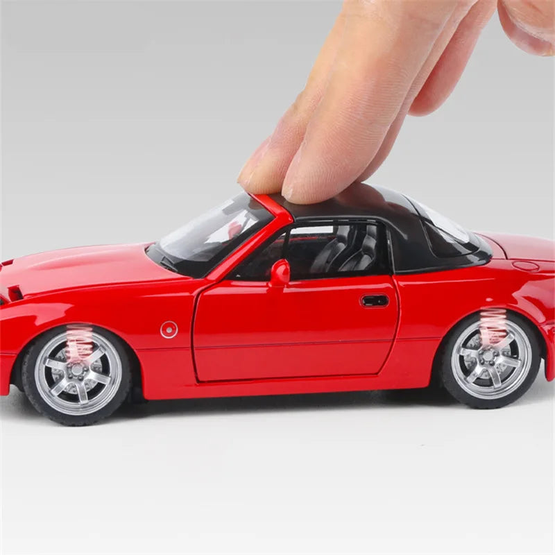 1:32 MAZDA MX-5 Alloy Sports Car Model Diecast Metal Toy Car Vehicle Model High Simulation Sound and Light Collection Kids Gifts - IHavePaws
