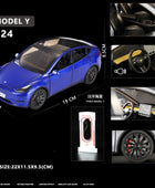 1:24 Tesla Model Y SUV Alloy Car Model Diecast Metal Toy Vehicles Car Model Simulation Collection Sound and Light Childrens Gift Model Y Blue 1 - IHavePaws