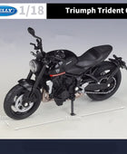 WELLY 1:18 Triumph Trident 660 Alloy Sports Motorcycle Scale Model Diecast - IHavePaws